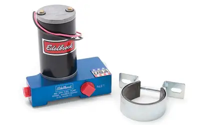 Edelbrock Fuel Pump, Electric, Quiet-Flo, Carbureted, 160gph, 1/2" In, 1/2" Out, 160 Gph, Blue