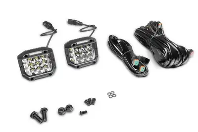 Go Rhino go Rhino 750300323scs Bright Series - Sideline 4x3 LED Spot Lights, Pair