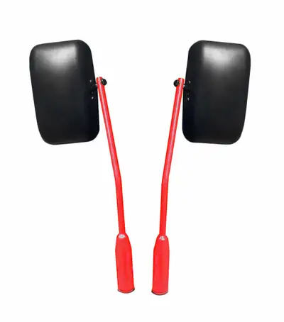Steinjager Exterior Accessories 2007-2018 Mirrors Door Hinge Mount, Isolated Red Baron