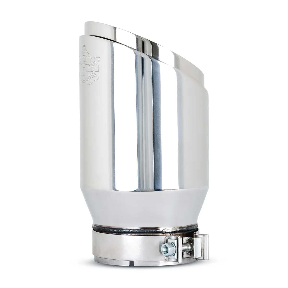 Vance & Hines 26916 Vance & Hines 5 x 6.5 x 12 Polished Twin Slash Universal Exhaust Tip product image