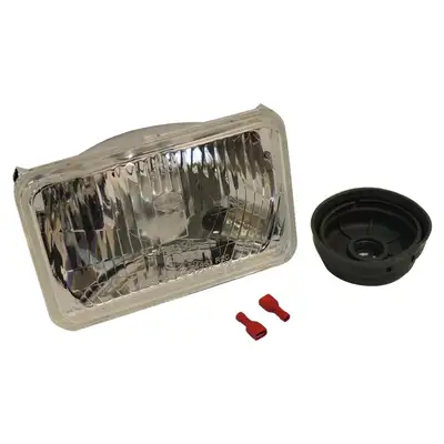 Crown Automotive Jeep Replacement Head Light Assembly; For Use w/ 1991-1995 Jeep YJ Wrangler; Export Or KDX Only; Bulbs Not Included;