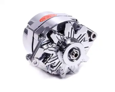 Power Master Alternator; 12si; 150 Amp; 100 Idle; 1 Groove V Type Pulley; Polished;