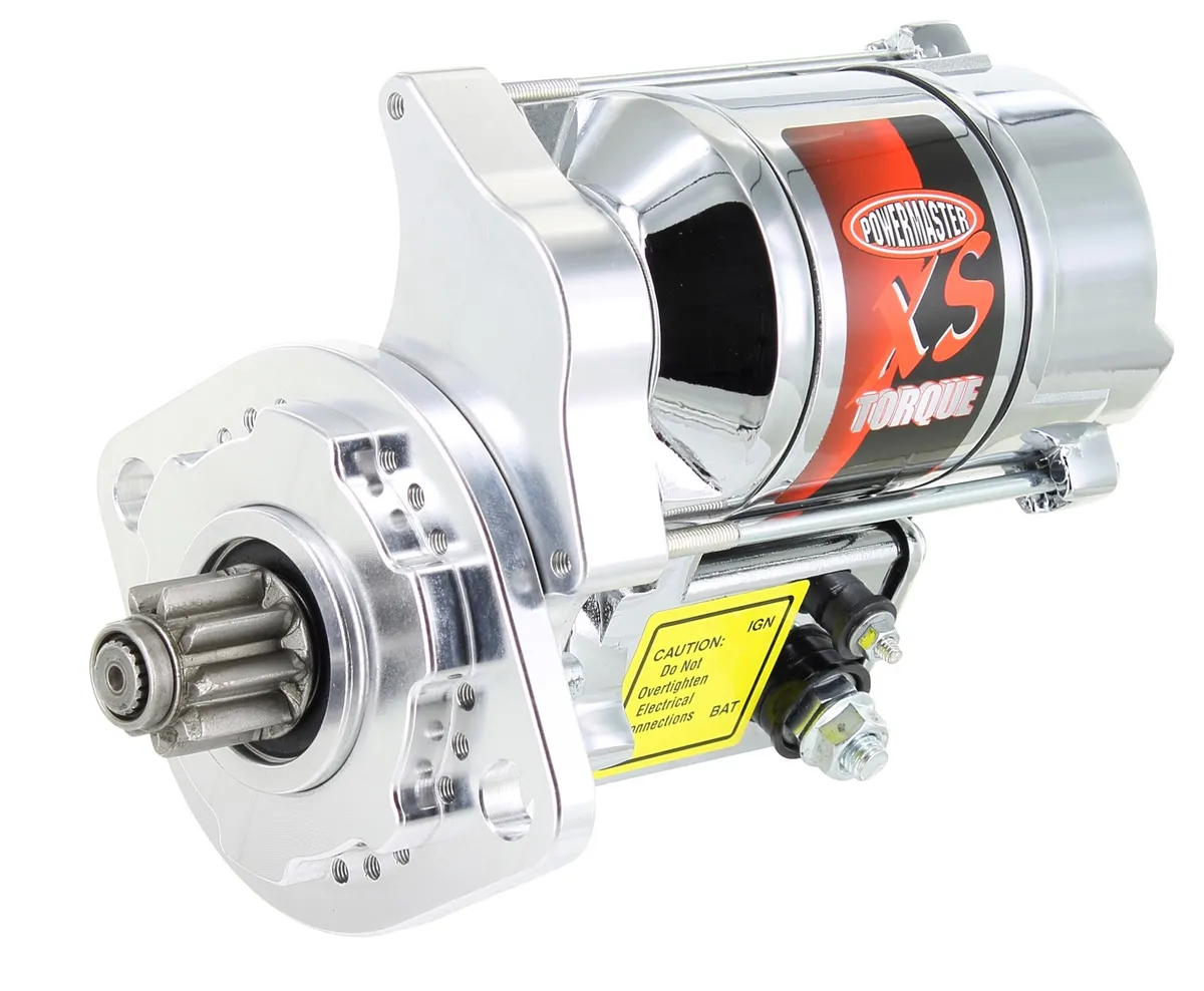 Power Master XS Torque Starter; 146 Tooth Flywheel; 200 ft./lbs. Torque; 18:1 Compression Rate; 4.4:1 Gear Reduction; Chrome;
