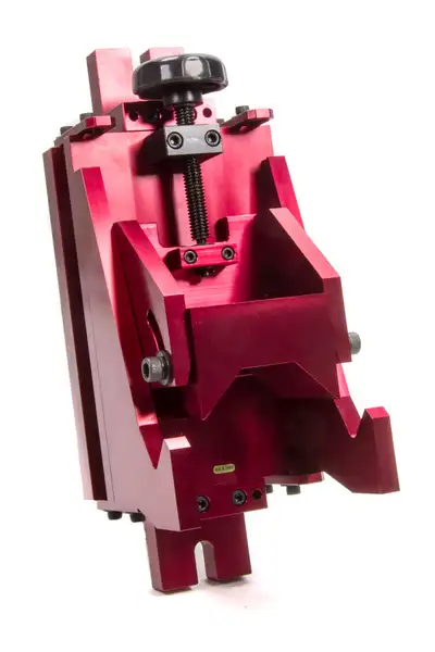 Proform Engine Piston Vise Heavy Duty Multiple Angle Fits Up To 4.6 Inch Diameter Engine Pistons Billet Aluminum Red Anodized Proform