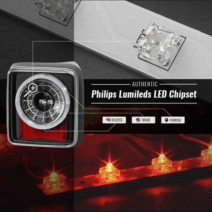 ( Spyder ) Jeep Wrangler 2019 - 2020 Full LED Tail Light - Sequential Turn Signal - Black product image