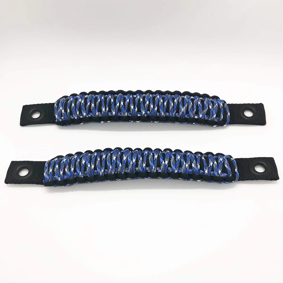 TJ Door Handles, Paracord Jeep® Grab Handles for Jeep Wrangler TJ & LJ 97-06 - Interior Door Pull Handles 550 Paracord Grab Handles w/ Grommets (PAIR) | Bartact® product image