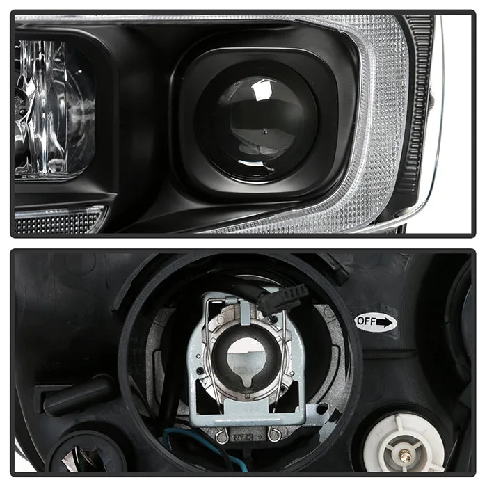 ( Spyder Signature ) Jeep Grand Cherokee 11-13 Xenon/HID Model Only ( Not Compatible With Halogen Model ) Light Bar Projector Headlights - Black - Low Beam-D1S(Not Included) ; High Beam-H1(Included) ; Signal-LED product image