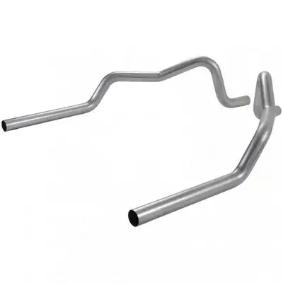 Flowmaster Tailpipes, 2.50" for 67-81 Chev. Camaro / Pontiac Firebird, 68-74 Chev. Nova, 16 Gauge Aluminized Steel: 1 pr