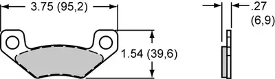Wilwood Brakes Wilwood Powersports Pads - 150-7644K