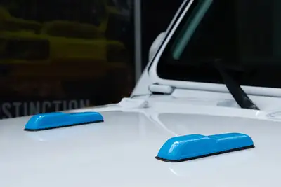 Distinction Applied Distinction Applied 2018 - 2025 Jeep Wrangler Gladiator Jeep Wrangler JL / Gladiator Hood Bumper Cover - Chief Blue DA_JL_HBMPR_PQB