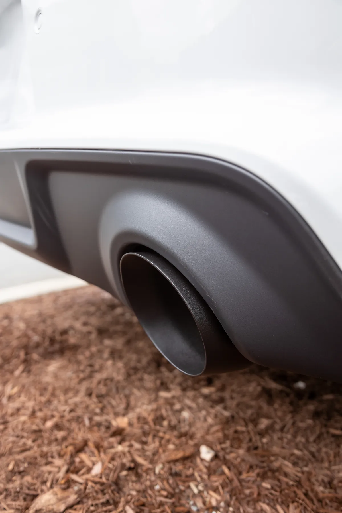 Armor BLK Exhaust Tip; 3 in. ID; 5 in. Out; 8 in. Length; Angle Cut; Dual Wall; Black Coated Tips; product image