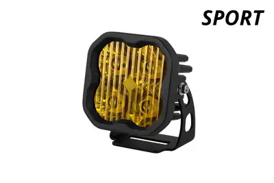 Diode Dynamics Diode Dynamics SS3 Yellow Sport LED Pod, Combo/Driving - Amber