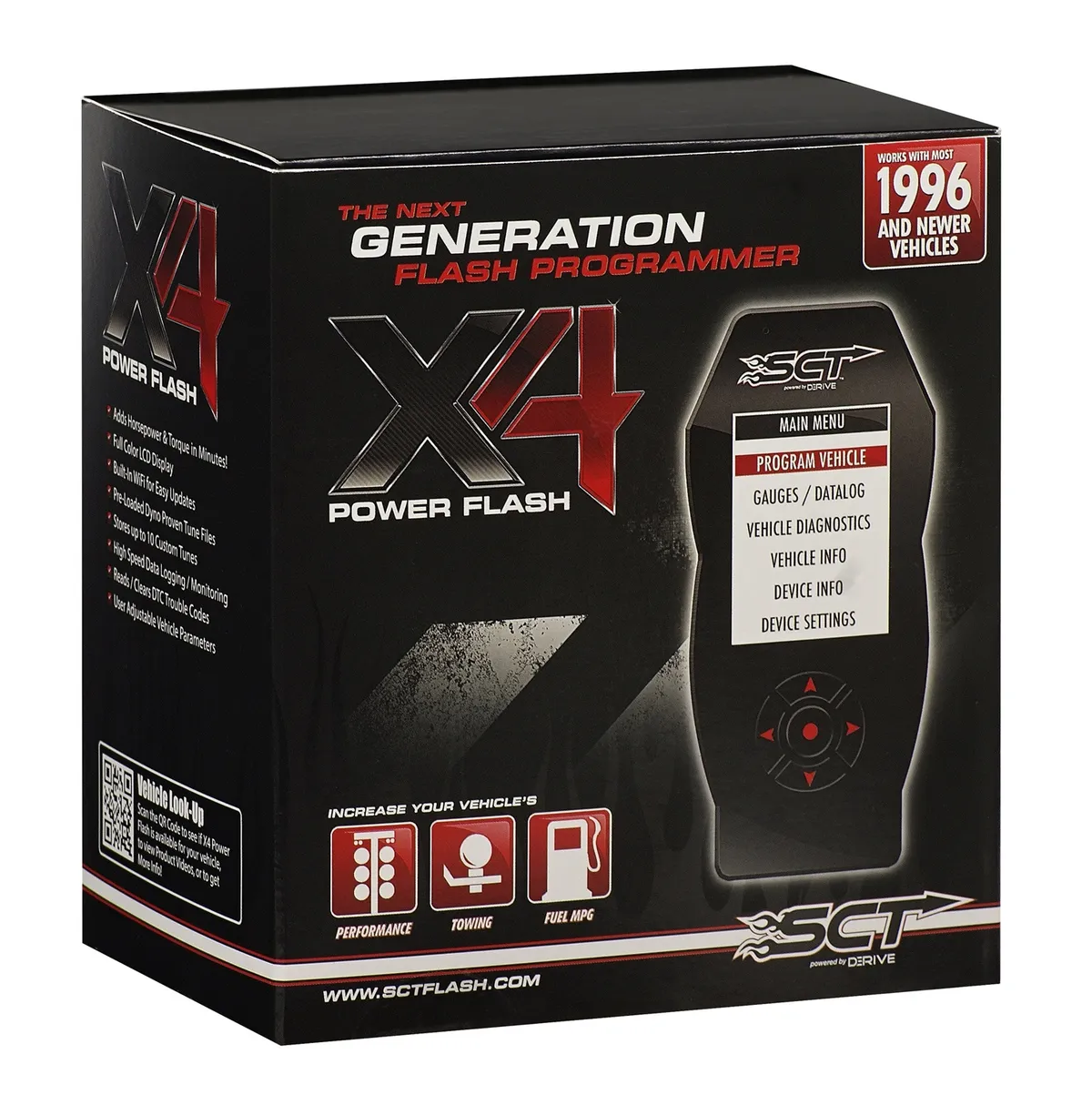 4X Power Flash Programmer Pre Loaded 96-14 DCX Cars/Trucks/Jeep Gas Only SCT Performance product image