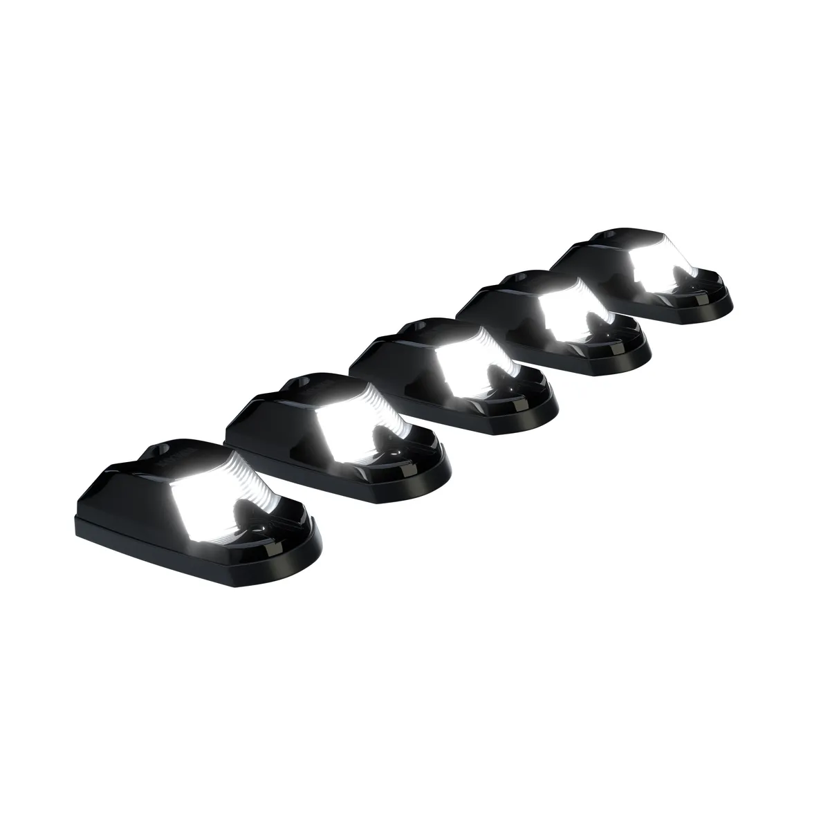 Ford 17-25 Super Duty 5-Piece Ultra Bright RGB Multi-Colored LED Cab Roof Lights Bluetooth App (Fresh Install: For Models That Did Not Come With Factory Cab Lights) - Multiple Lens product image