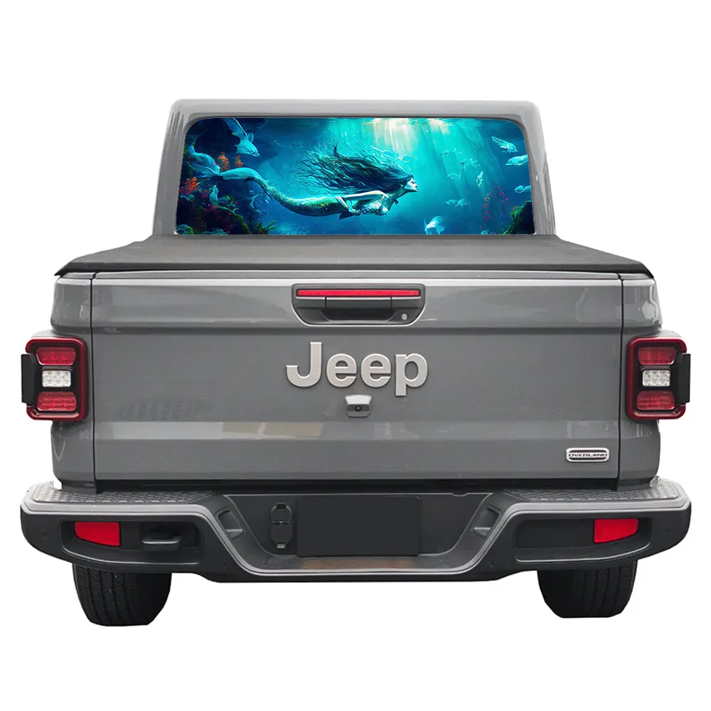 Mermaid Dive Rear Window Decal product image