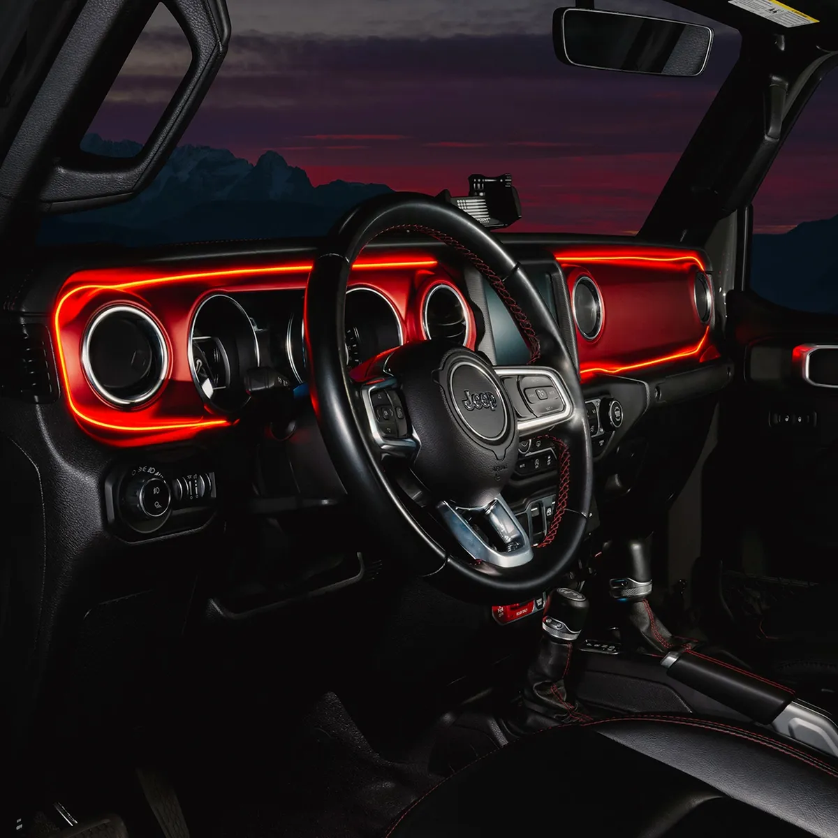 ORACLE Lighting 2018-2023 Jeep Wrangler JL/Gladiator JT Dynamic ColorSHIFT LED Interior Dash Board Kit product image