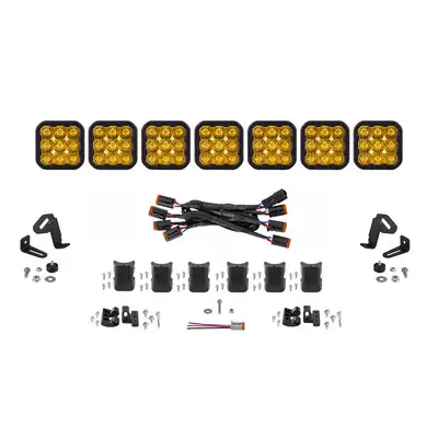 Diode Dynamics Diode Dynamics - SS5 Sport Universal CrossLink 7-Pod Lightbar Yellow Driving