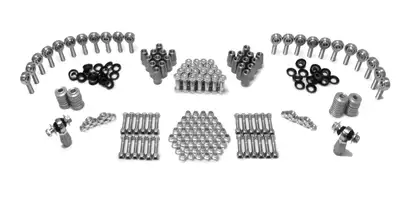 Steinjager Steinjäger Builders Kit Rod End Kits 7/8-14 x 3/4 RH and LH Chrome Moly Housing, Nylon Race Fits 1.750 x 0.250 Tubing 24 Rod Ends