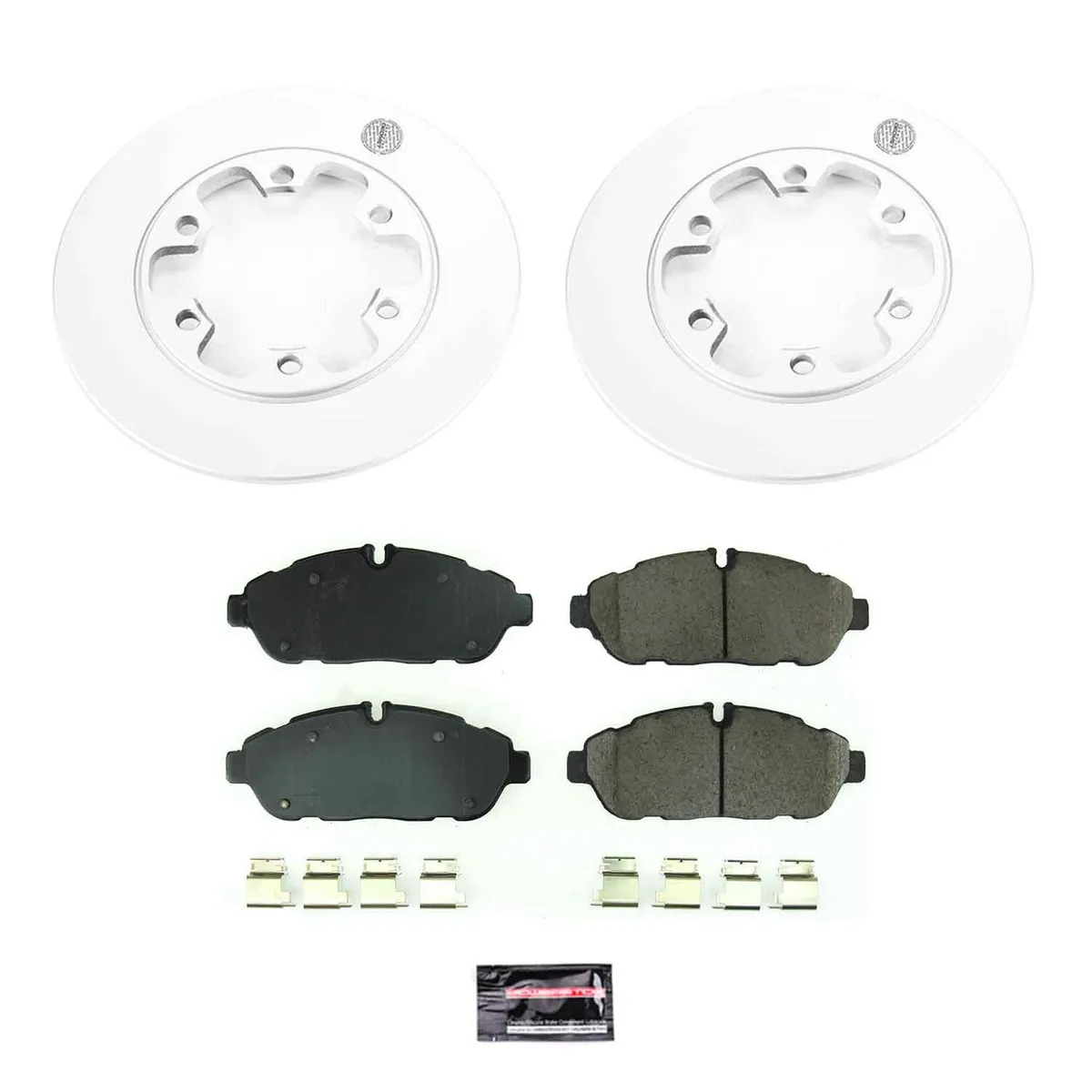 Z17 Geomet Coated Rotor Kit: Genuine Geomet Fully Coated Rotors; Ceramic Pads W/Hardware; Pad Sensors product image