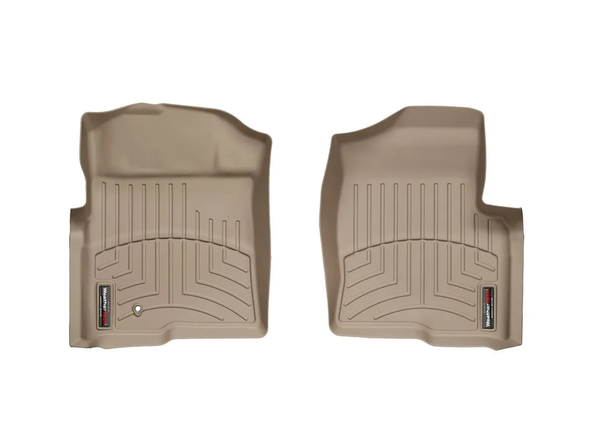 2008 - 2010 Ford F150 Tan Front FloorLiner Fits models with 1 retention device and does not fit models with 4x4 manual shifter product image