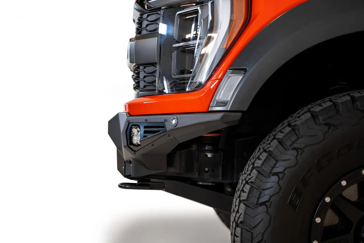 21c F150 Raptor Bomber Front Bumper Black Parking Cutouts(Mounts 2 2in Light Bars) product image
