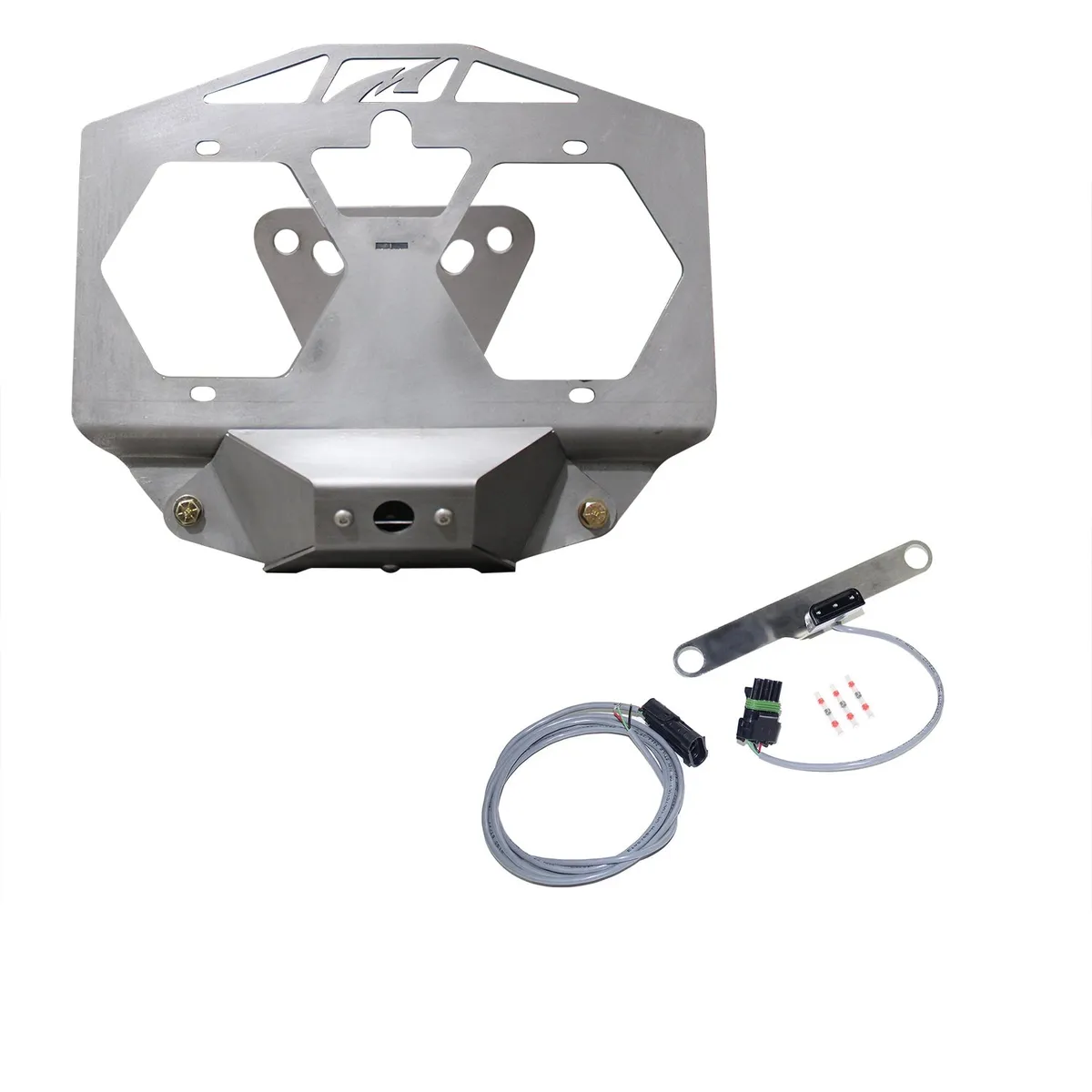 Motobilt Spare Tire License Plate Relocation Kit w/ Camera Mount & Tag Light - JL product image