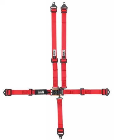 crow safety 5-Way L&L 2in Lap Belt P ull-up adj ALL B/I & W/