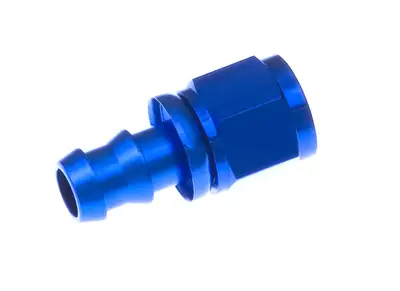 Redhorse Performance 12 Straight An/Jic Hose End Push Lock Blue