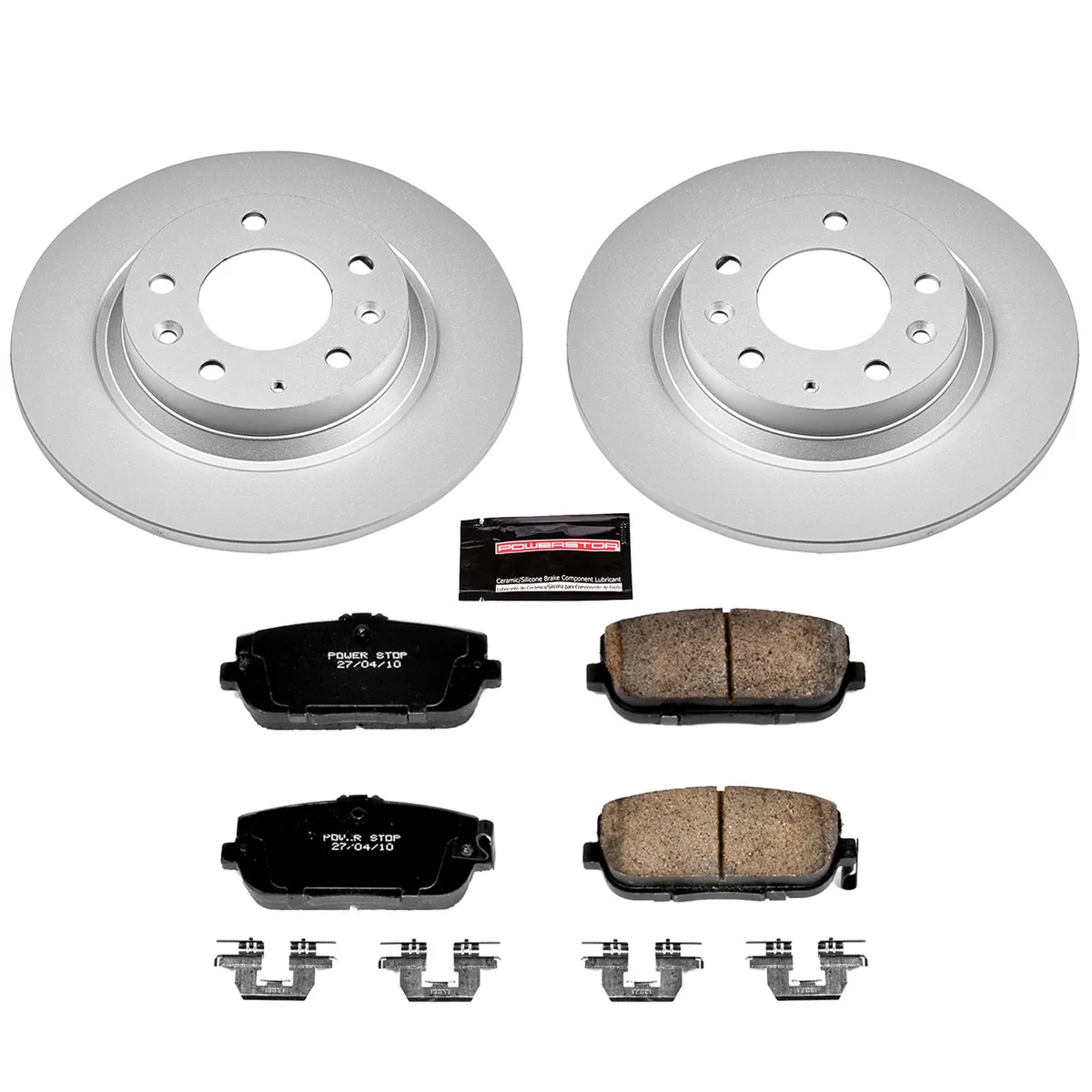 Z17 Geomet Coated Rotor Kit: Genuine Geomet Fully Coated Rotors; Ceramic Pads W/Hardware product image