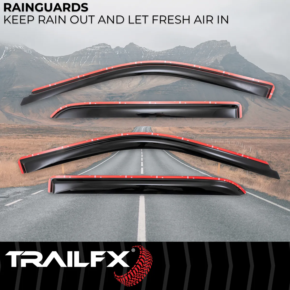 Tfx Inchannel Wndw Vents Smoke 4pc product image