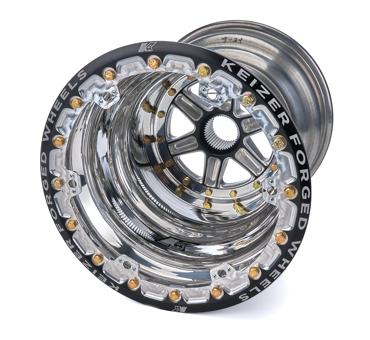 Keizer Aluminum Wheels Wheel Splined 15x17 Outer Beadlock 4in BS
