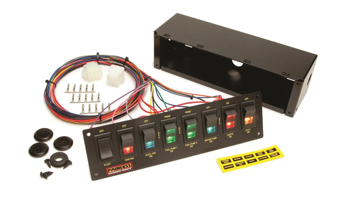 8-Switch Panel; Non-Fused; Roll Bar Mount; Use w/PN[50001]; product image