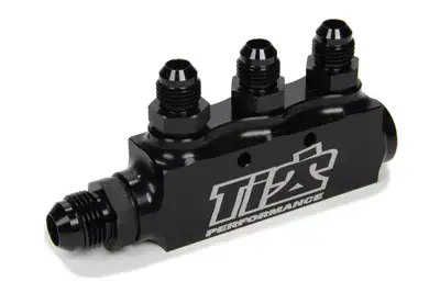 TI22 Performance Fuel Return Block w/ Fittings