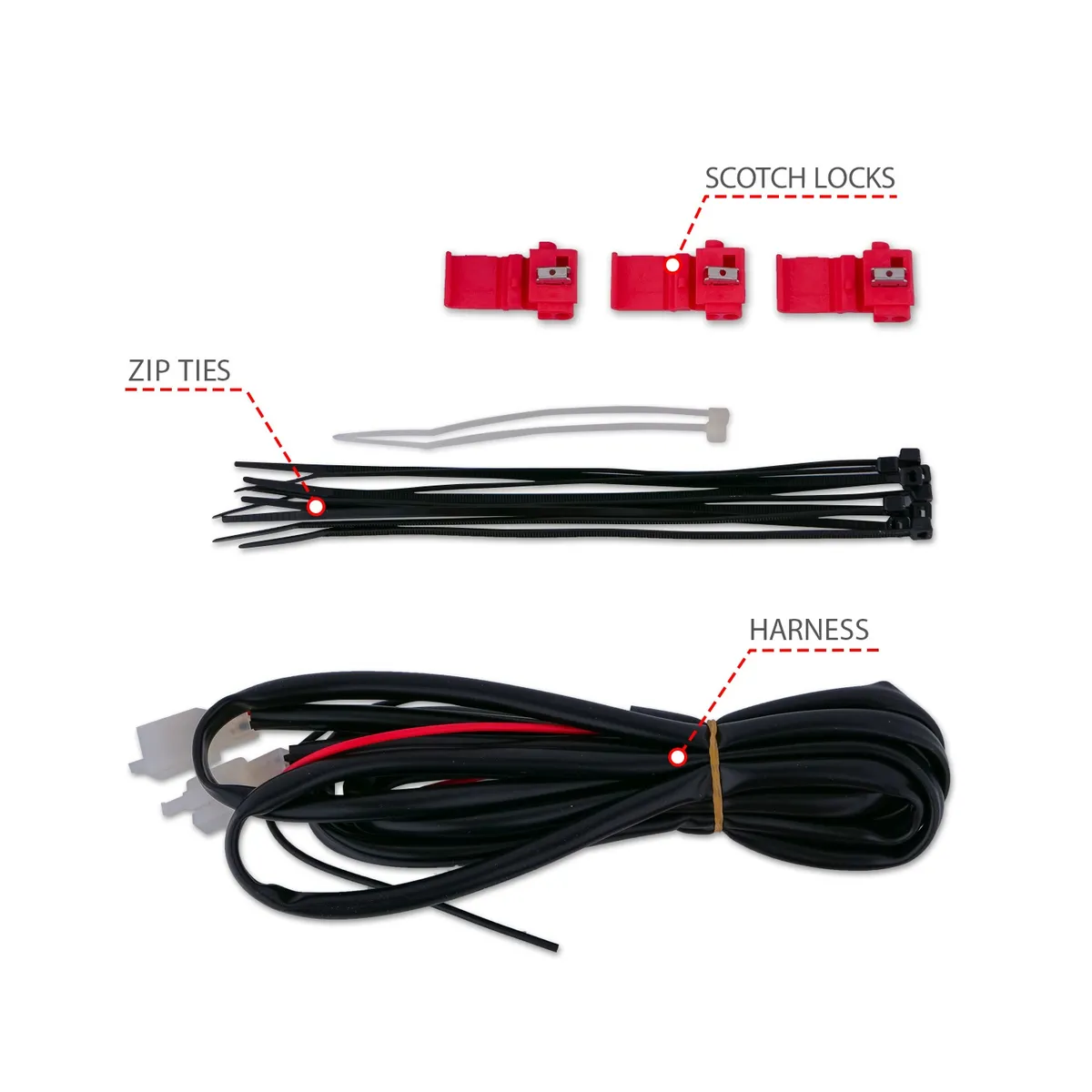 Jeep Grand Cherokee 14-22 LED Tail Lights Red/Clear Black Trim (4pcs) product image