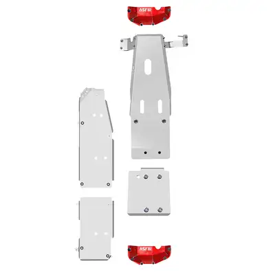 Asfir 4x4 Jeep Wrangler JL Full Skid Plate Kit (5 Pcs) | LWB | 3.6L | 2018-2020