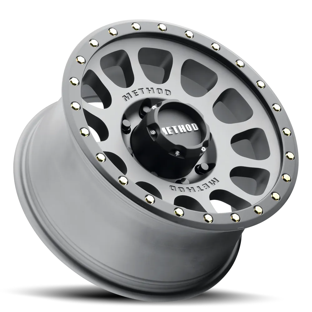 Aluminum Wheels 18x9 NV MR305 Bolt Pattern 8 On 170 Offset 18 Lip Size 1.38 Titanium TT Matte Black Lip Method product image