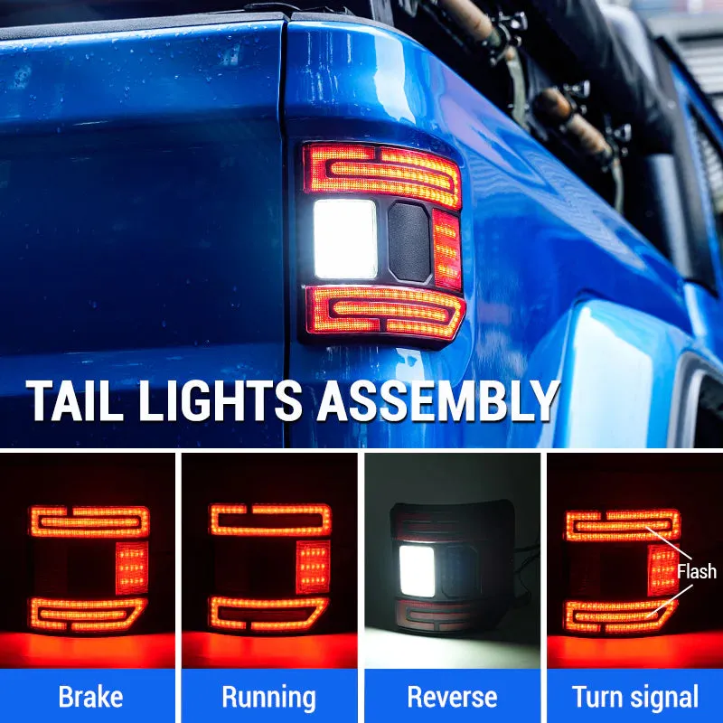Jeep JT Bundle - LED Halo Headlights & Flush Mount Tail Lights product image