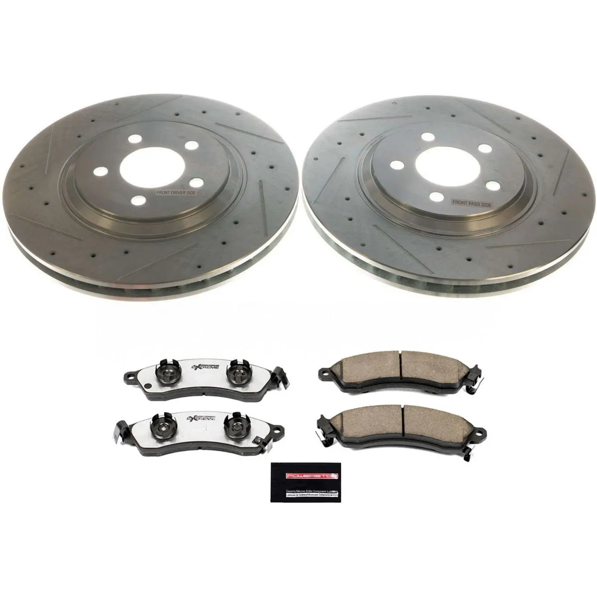 Z26 Street Warrior Upgrade Kit: Drilled/Slotted Rotors; Carbon-Fiber Ceramic Pads W/Hardware product image