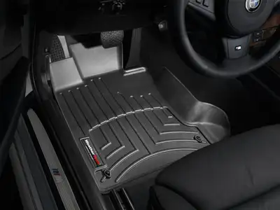 Weathertech 2004 - 2010 Bmw 528i/528xi Black Front Floorliner / 2004 - 2010 Bmw 535i/535xi Black Front Floorliner / 2006 - 2010 Bmw 550i Black Front Floorliner