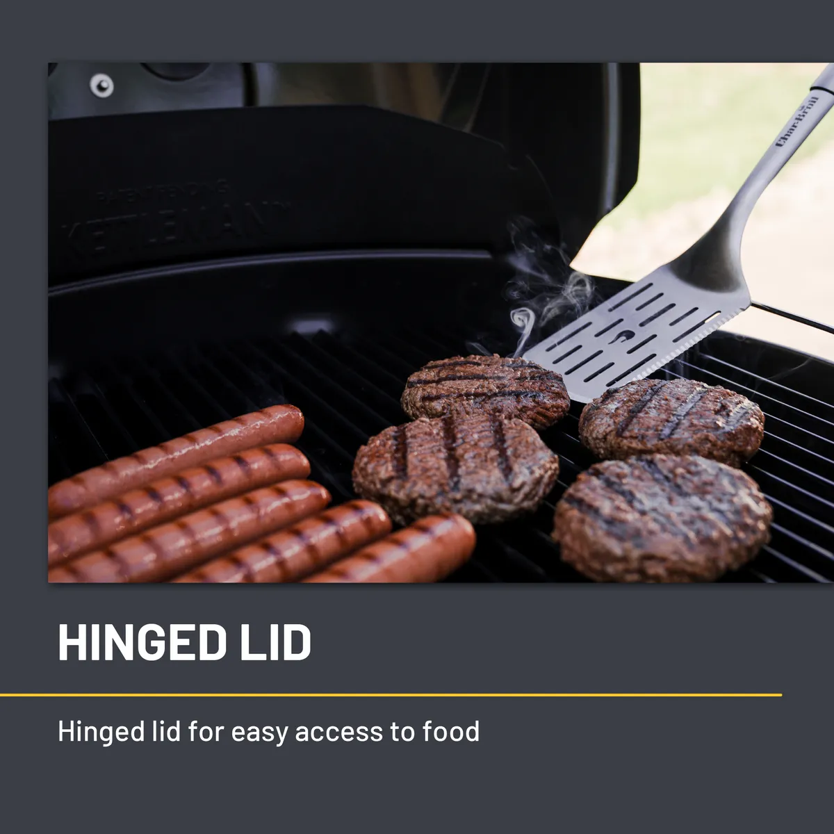 Kettleman® TRU-Infrared™ Charcoal Grill Red product image