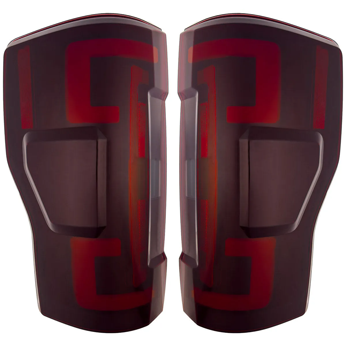 Ford Superduty F250 350 450 550 20-22 Replaces OEM LED Style Tail Lights With Blis Blind Spot Warning System Oled Tail Lights - Red Lens product image