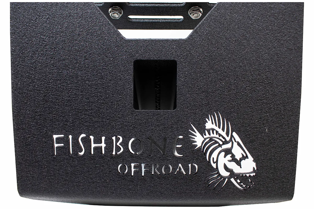 Hitch Mounted Step for 2 Inch Receiver Black Powdercoat Steel Fishbone Offroad product image