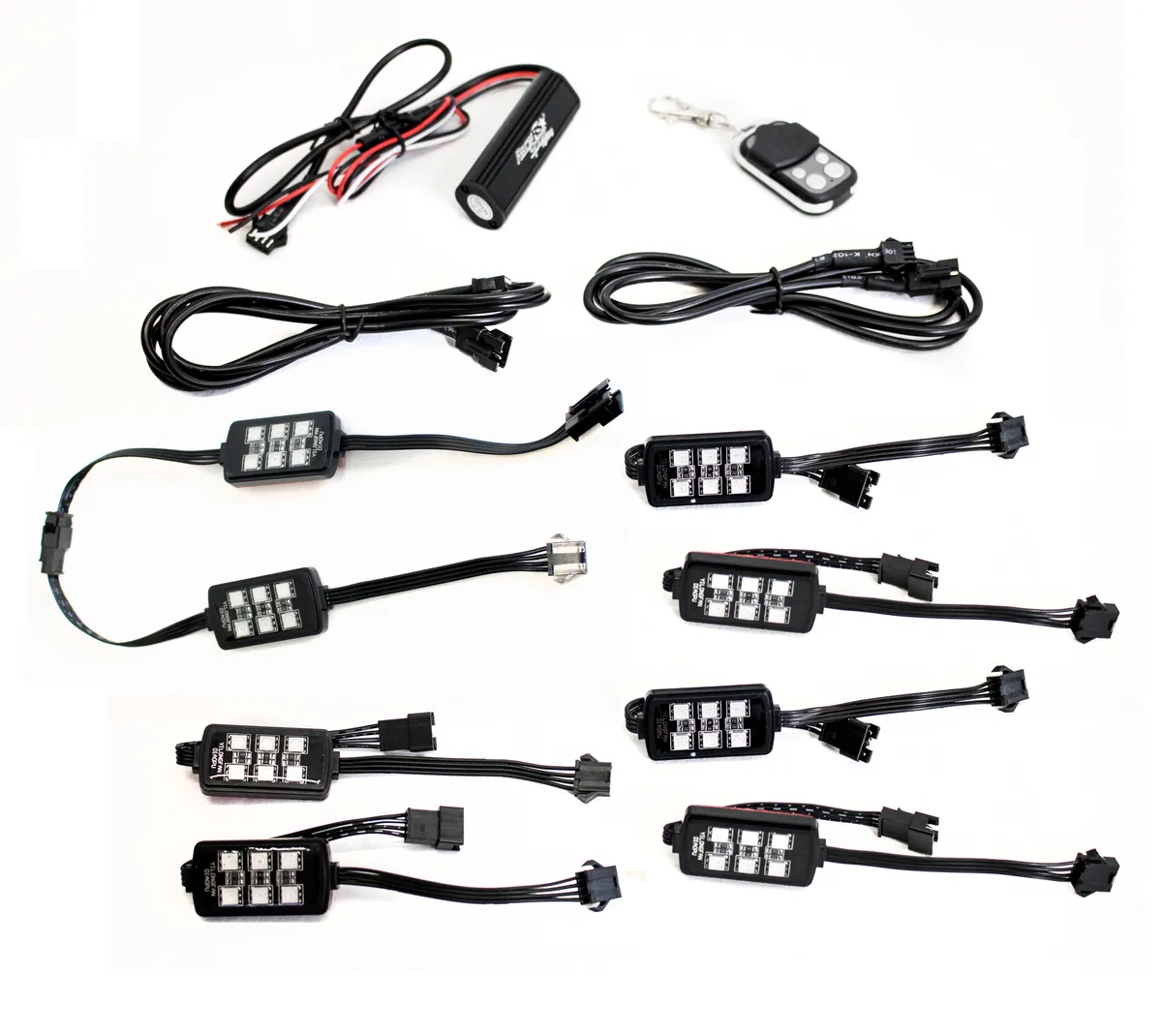 Coloradapt 8-Piece Light 6smd Pod RGB Multi-Color Accent Kit With Remote Control product image