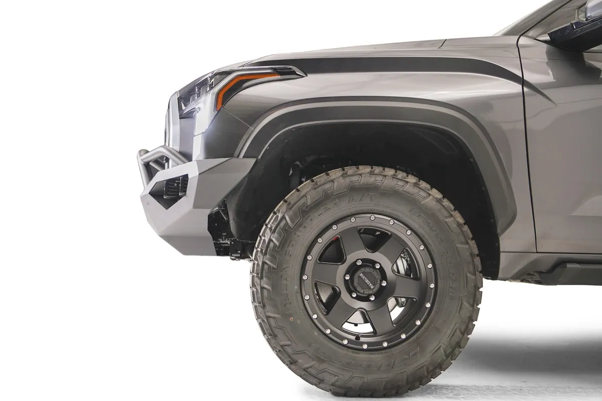 Vengeance Front Bumper; 2 Stage Black Powder Coated; w/Pre-Runner Guard; product image