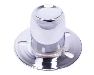 Gorilla Derby Style Hub Cover Closed End 3.195 Wheel Bore Steel Chrome Plated Bulk HC226