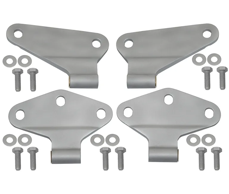 Jeep JK Body Door Hinge Set 4 Pieces 2 Door 07-18 Wrangler JK Bare Grey Kentrol product image