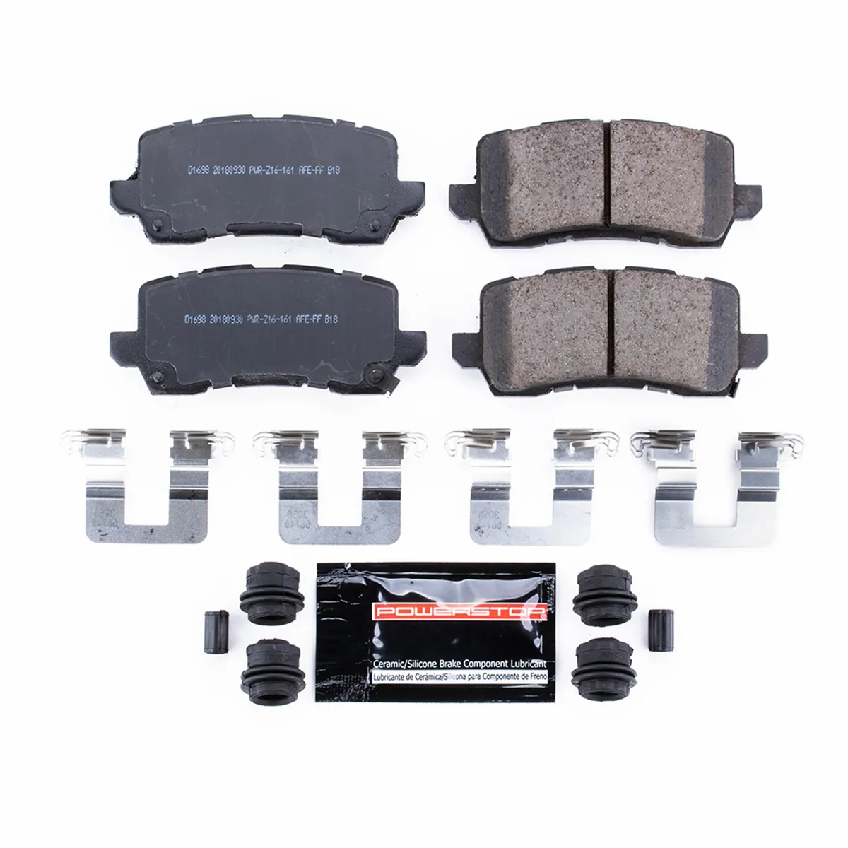 Rear Z23 Evolution Sport Carbon Fiber Infused Ceramic Brake Pads product image