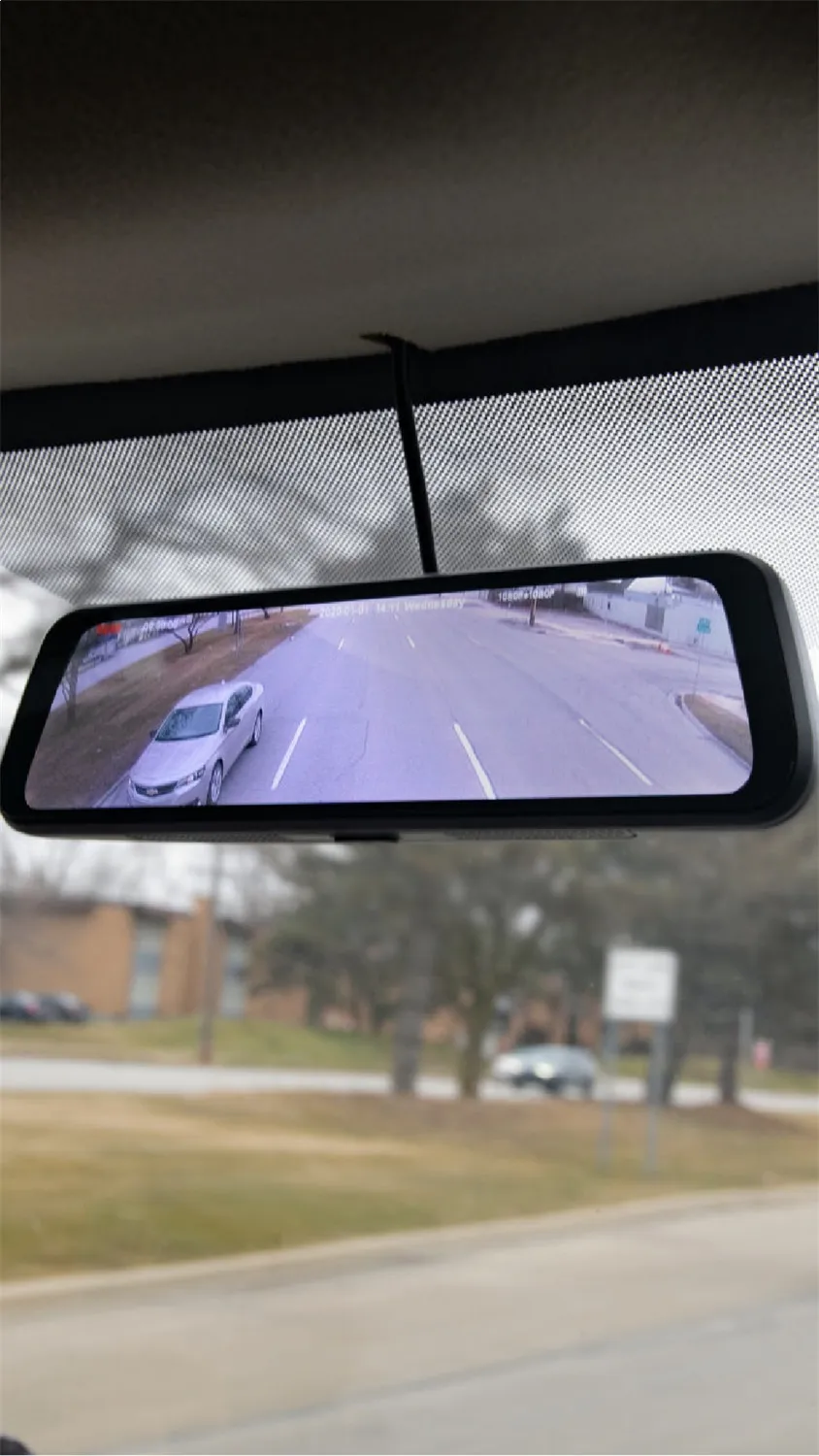FullVUE® Mirror Commercial Camera System w/Built-In Dashcam; Park Monitoring Available; 32 GB SD Card Included; Parking Gridlines Available; Built-In G-Shock Sensor; product image