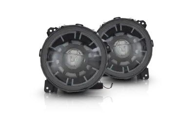 Winjet Attica 4x4 CHATT0657-BC 2018-24 Jeep Wrangler JL / 2019-24 Jeep Gladiator JT Arc Series LED Headlights