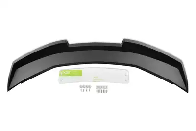 Drake Muscle Wicker Bill Style Spoiler; Lexan Blade; Satin Black Finish;